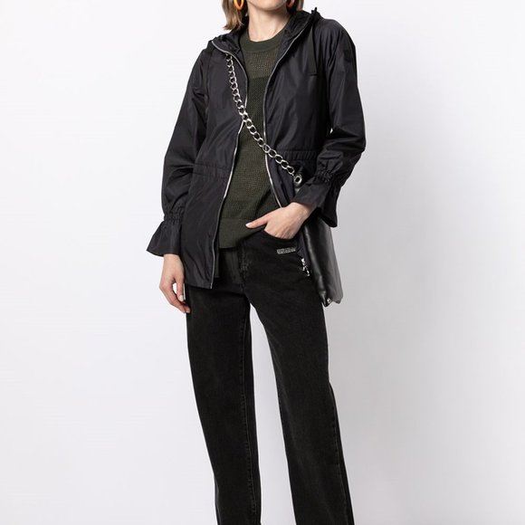 Save The Duck Black Mega Packable Hood Rain Jacket NWT Size Small - Picture 1 of 16